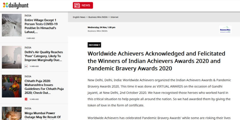 Pandemic Bravery Awards for Product Innovation